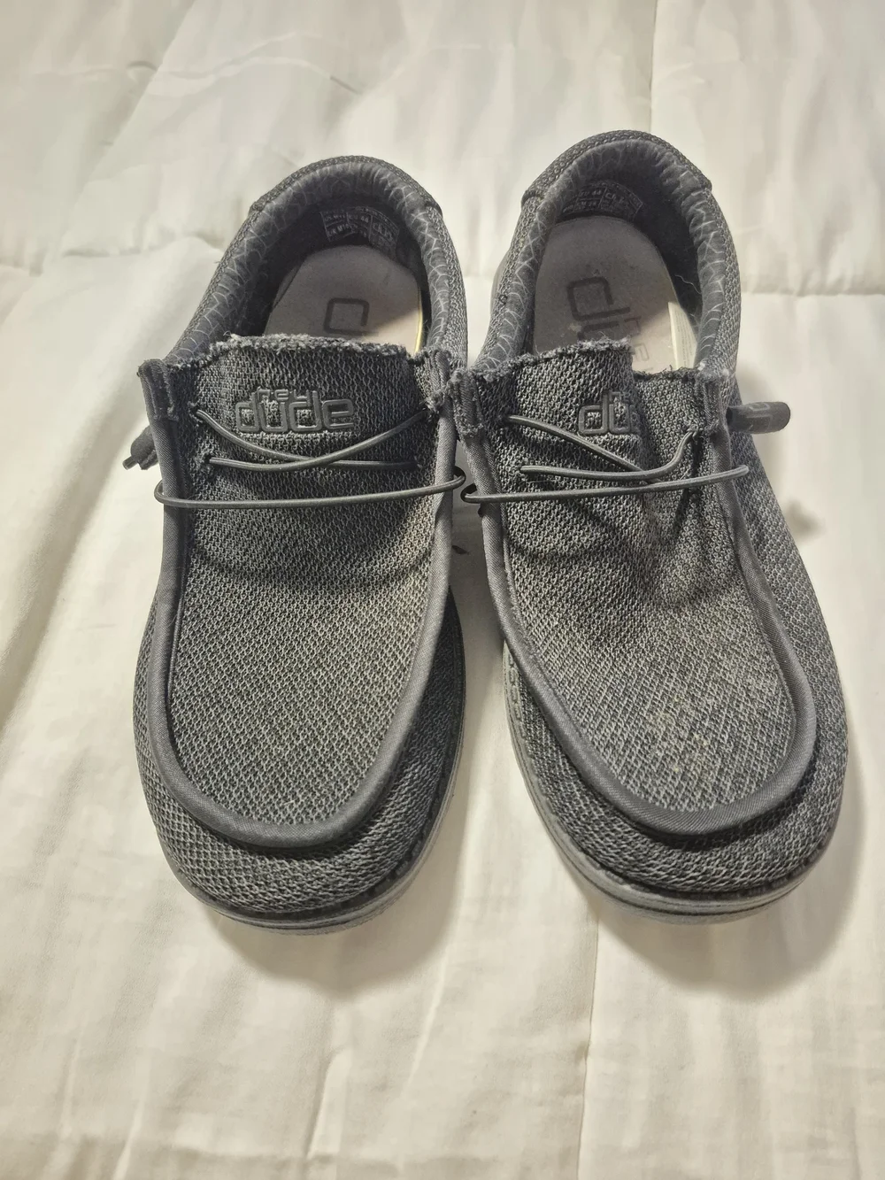 Hey Dude Mens Wally Slip-On Shoes - Gray
